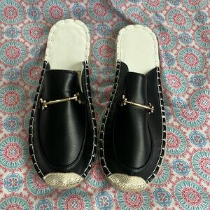 Black and white mules